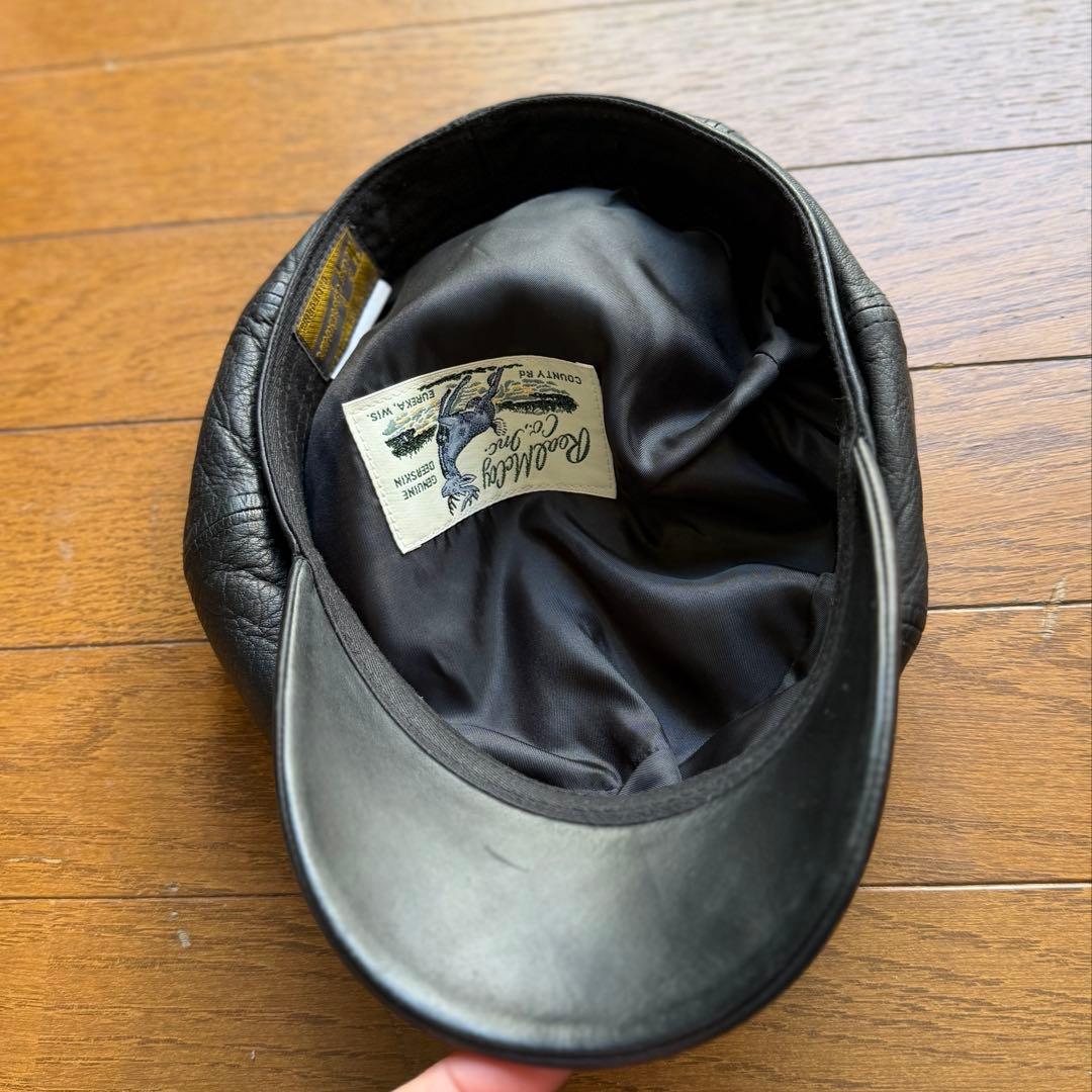 THE REAL McCOY'S レザー キャスケット 帽子 7 3/4