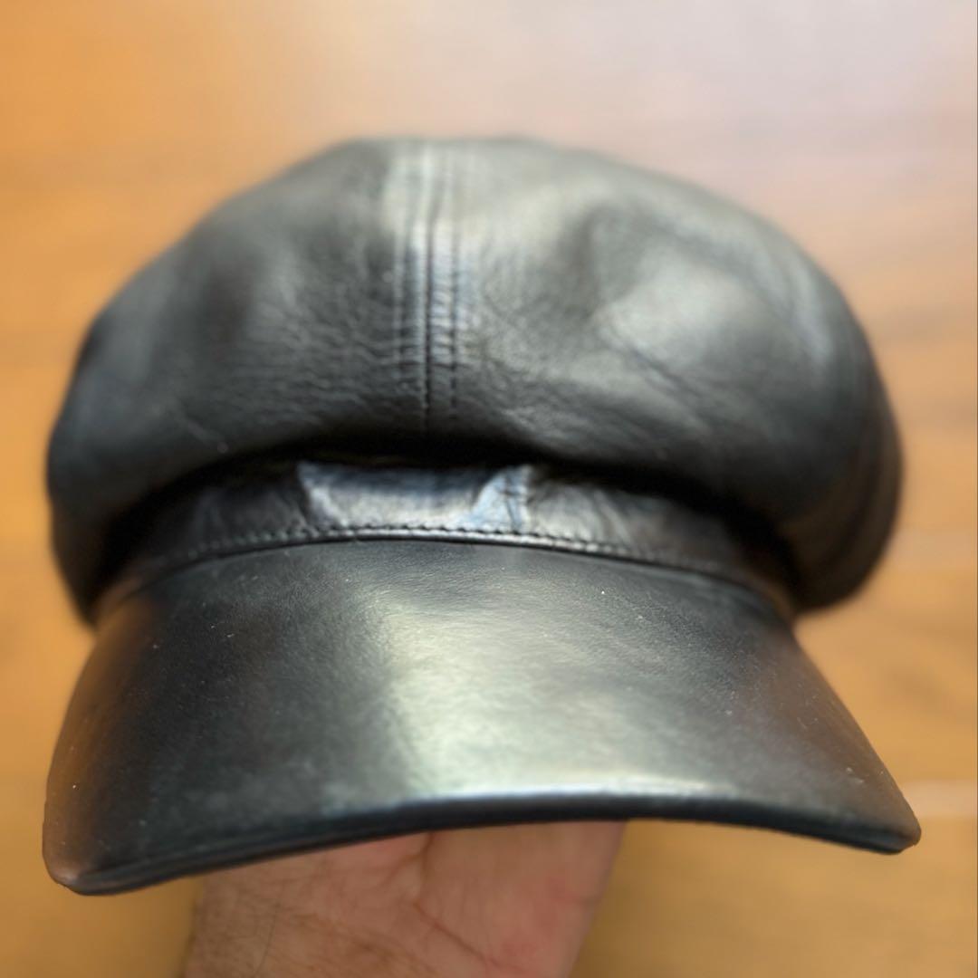 THE REAL McCOY'S レザー キャスケット 帽子 7 3/4