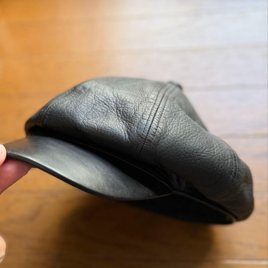 THE REAL McCOY'S レザー キャスケット 帽子 7 3/4