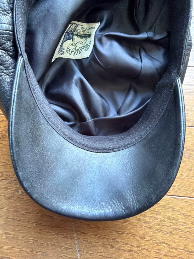 THE REAL McCOY'S レザー キャスケット 帽子 7 3/4