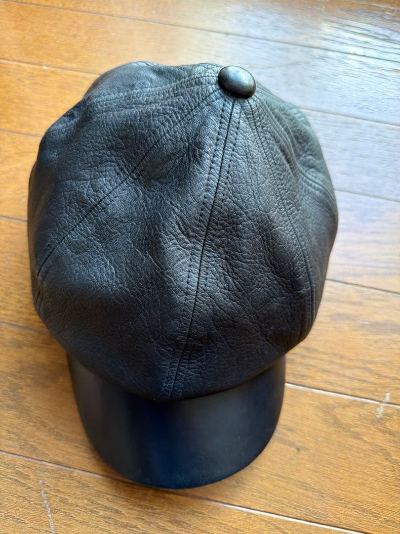 THE REAL McCOY'S レザー キャスケット 帽子 7 3/4