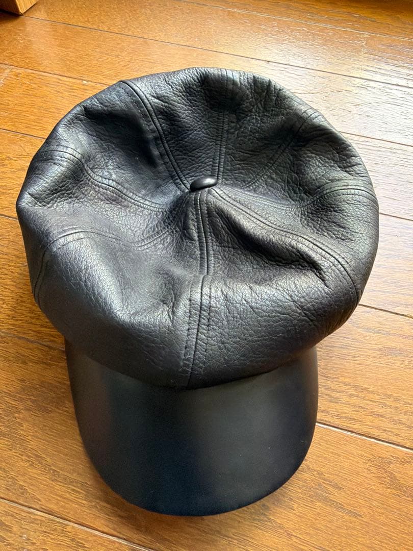 THE REAL McCOY'S レザー キャスケット 帽子 7 3/4