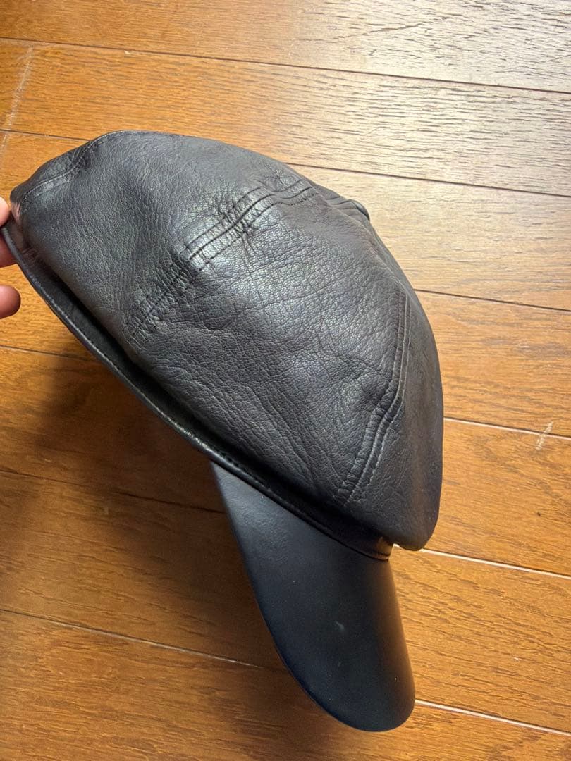 THE REAL McCOY'S レザー キャスケット 帽子 7 3/4