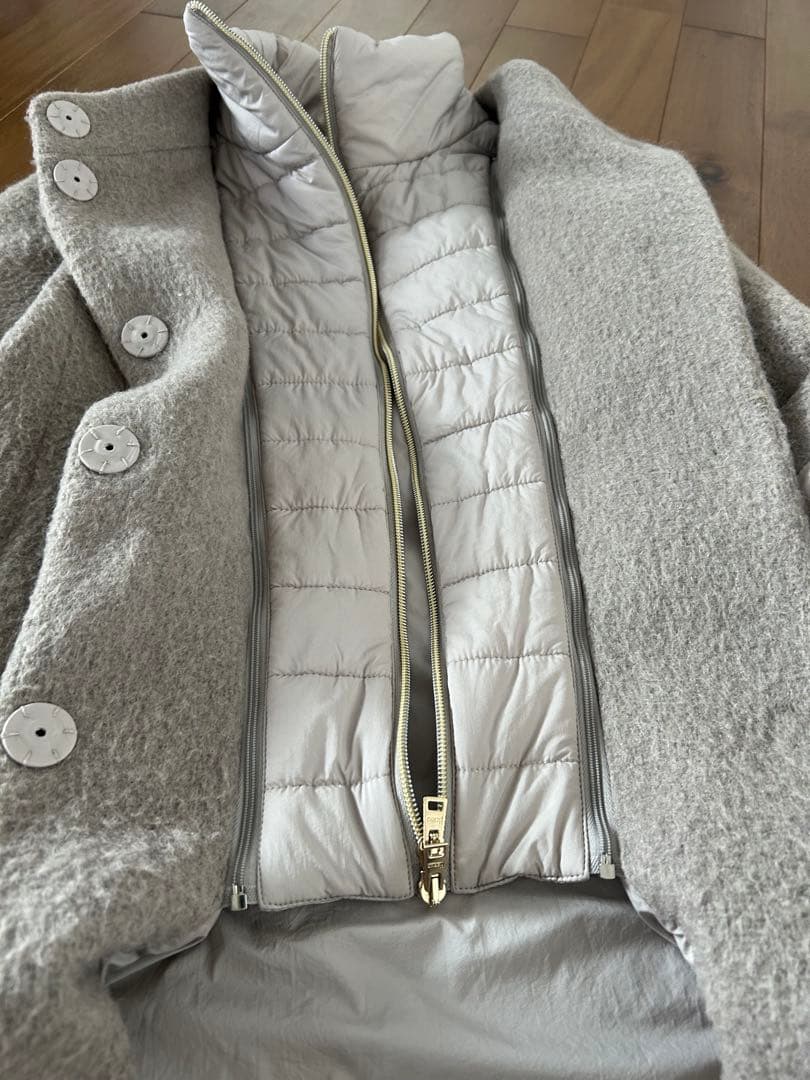 【HERNO】 ライトグレー チェスターコート 42