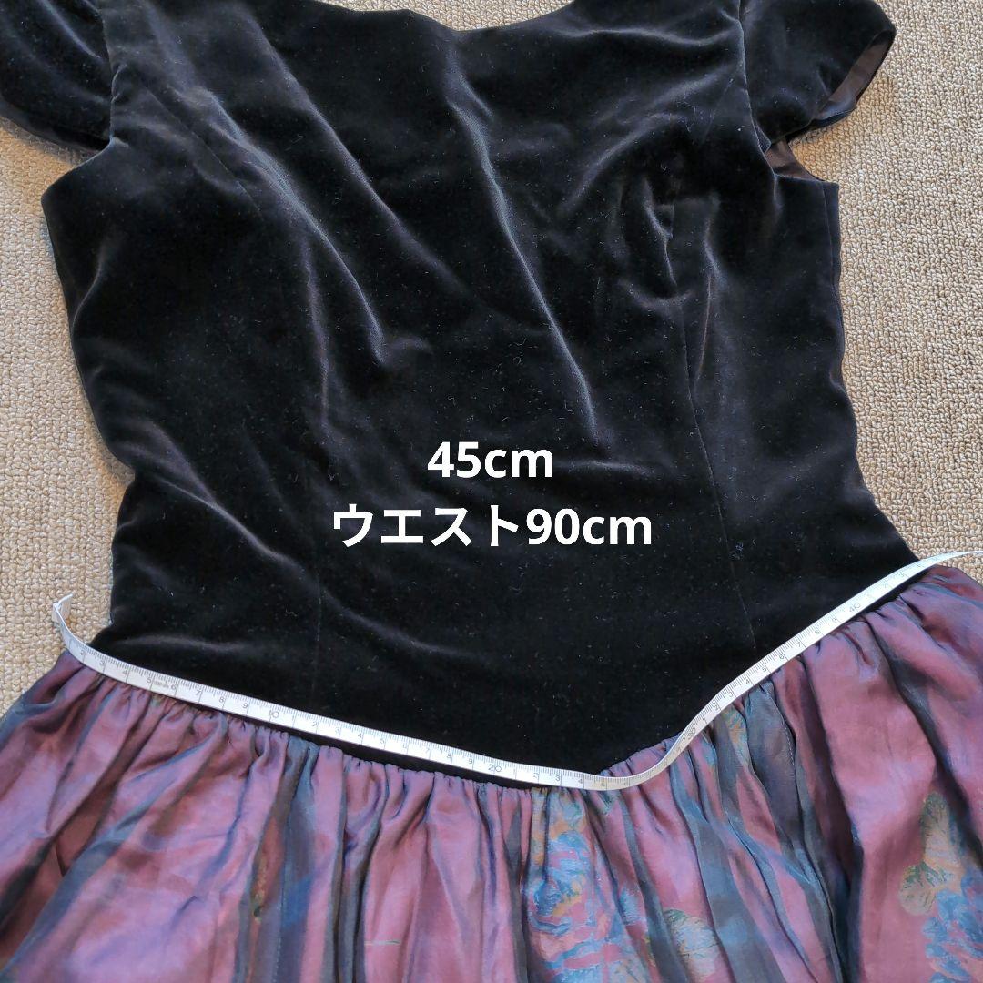 アンティークベルベットドレス　Laura Ashley