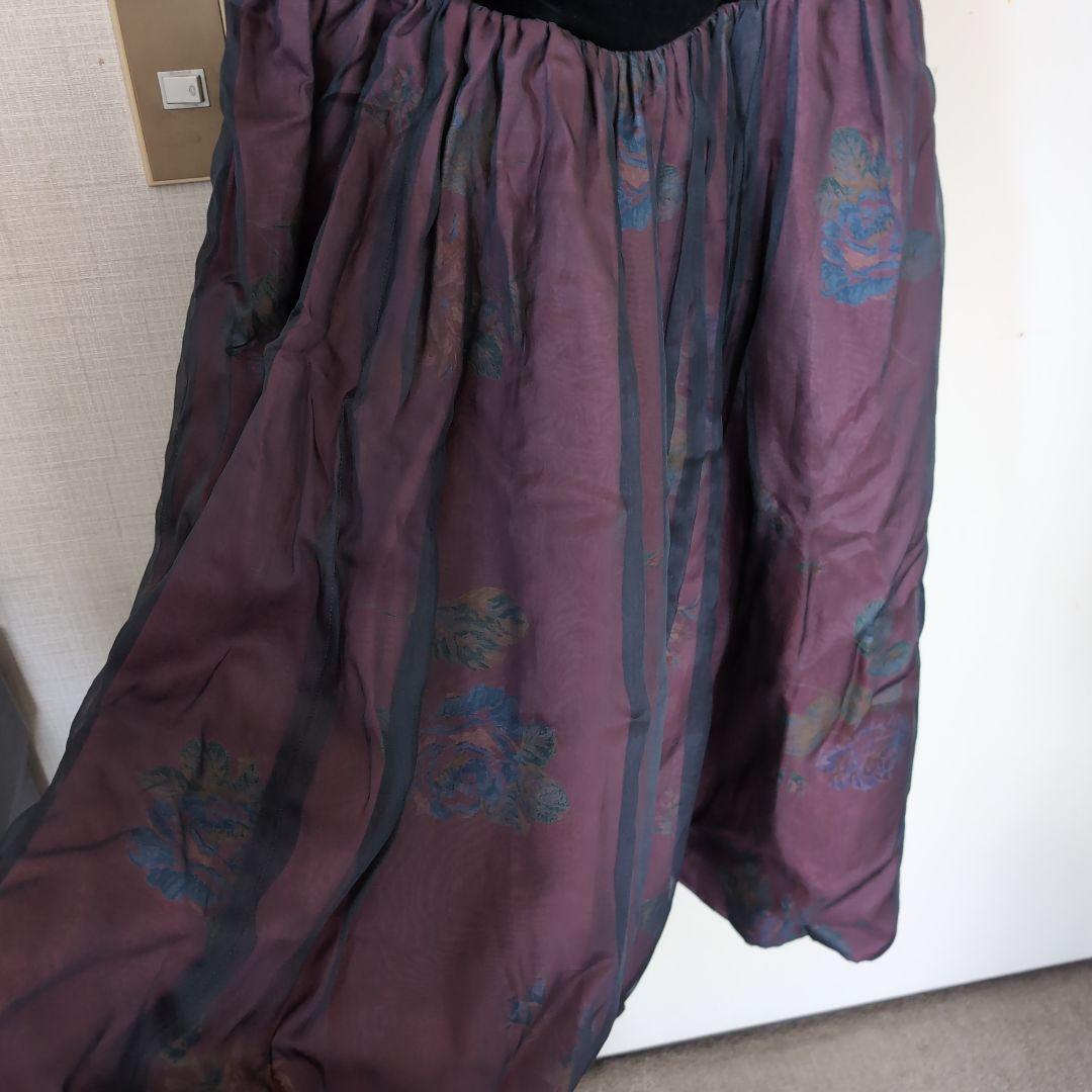 アンティークベルベットドレス　Laura Ashley