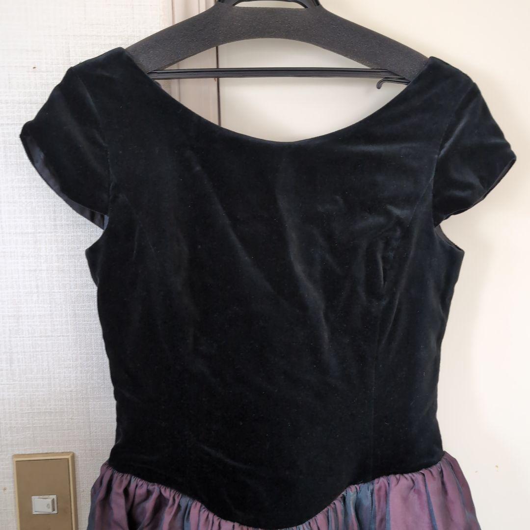 アンティークベルベットドレス　Laura Ashley