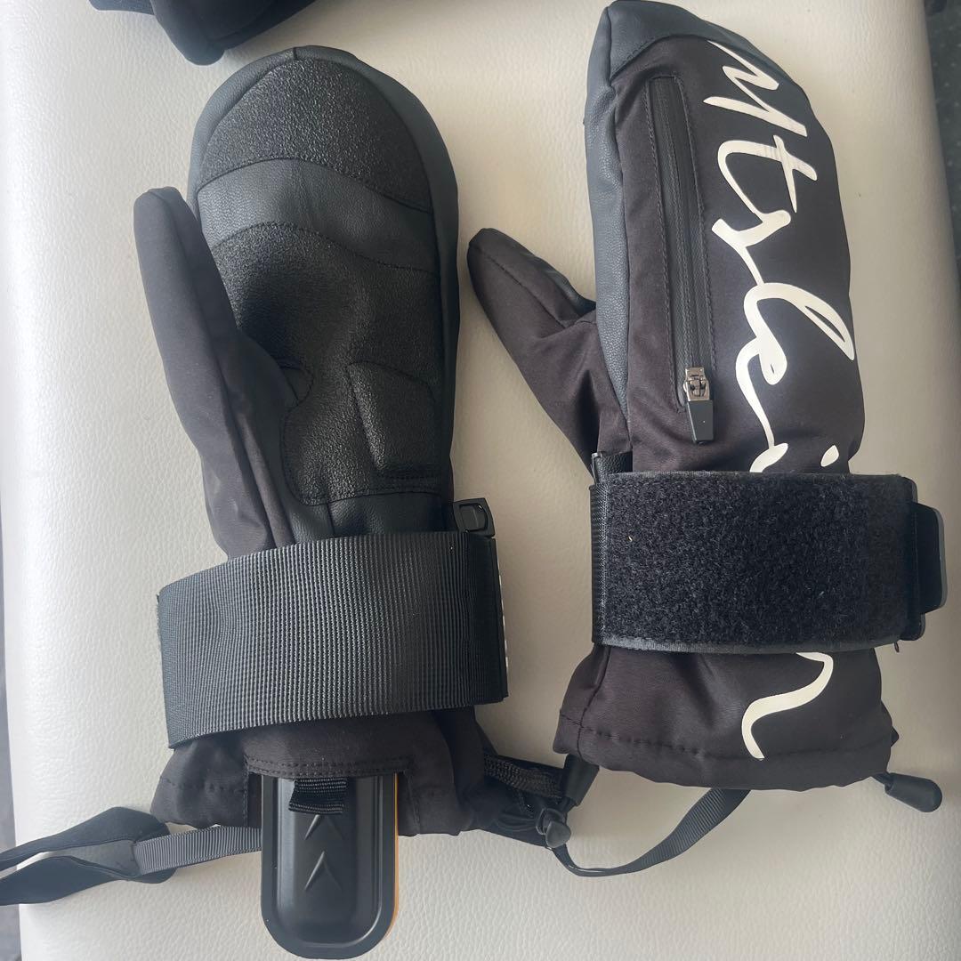 COZYCUBE ブラック ミトンスタイルグローブ　大人子供用リストガード付き