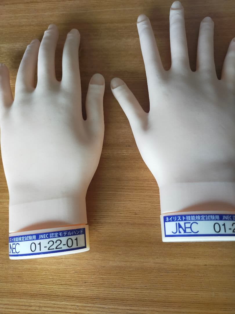 ネイリスト検定技能試験用認定モデルハンド