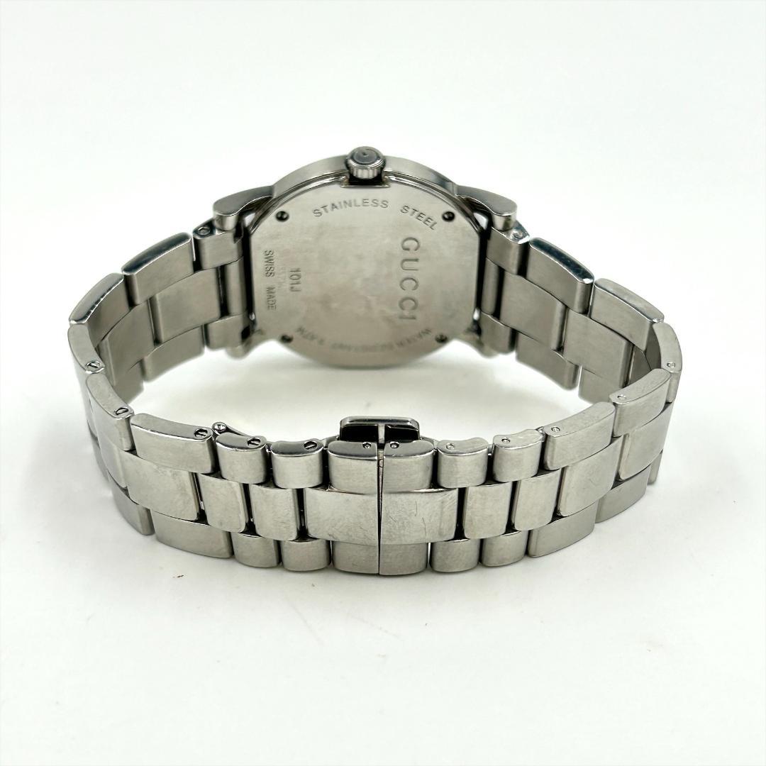 稼動品 グッチ GUCCI メンズ 腕時計 101J ブラック文字盤 クォーツ