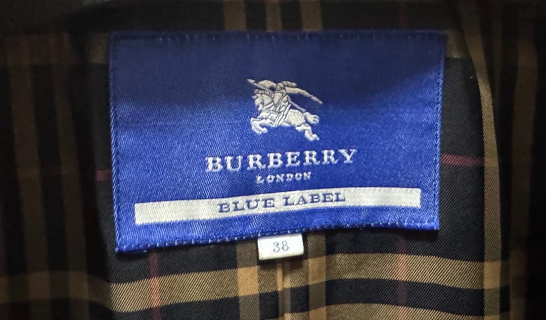 BURBERRY BLUE LABEL ウールコート ブラック 38