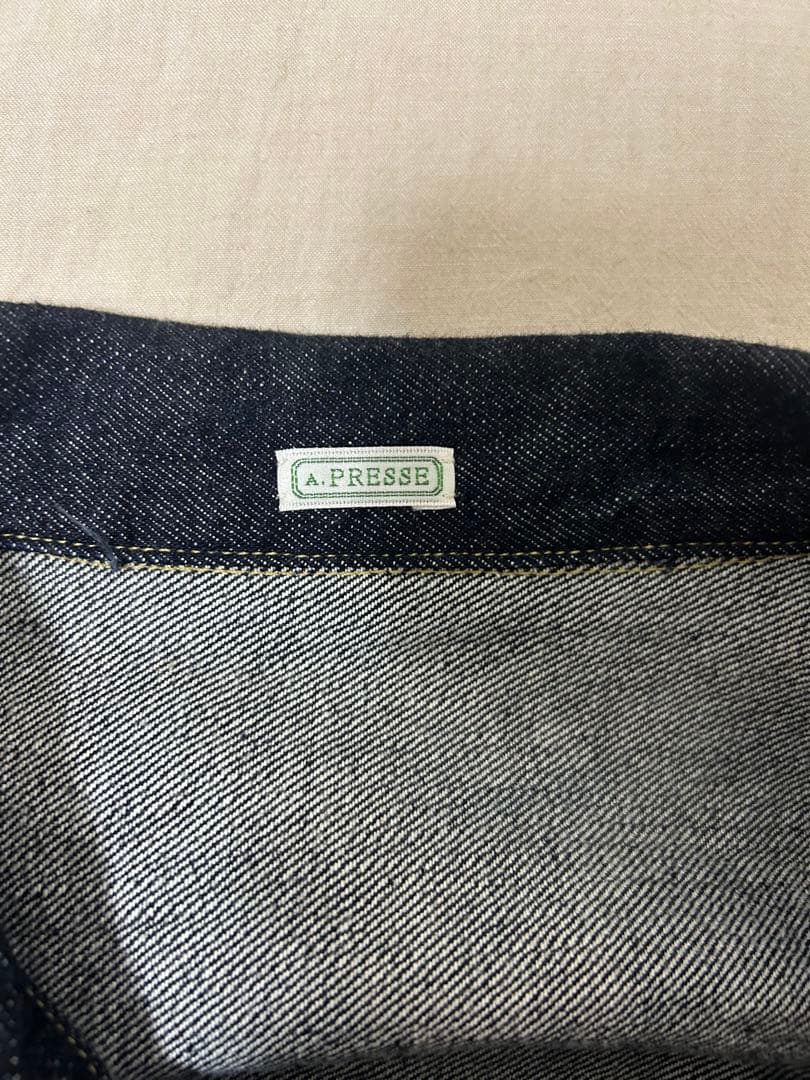 ジャケット・アウター A.PRESSE 24aw 1st Type Denim Jacket 46