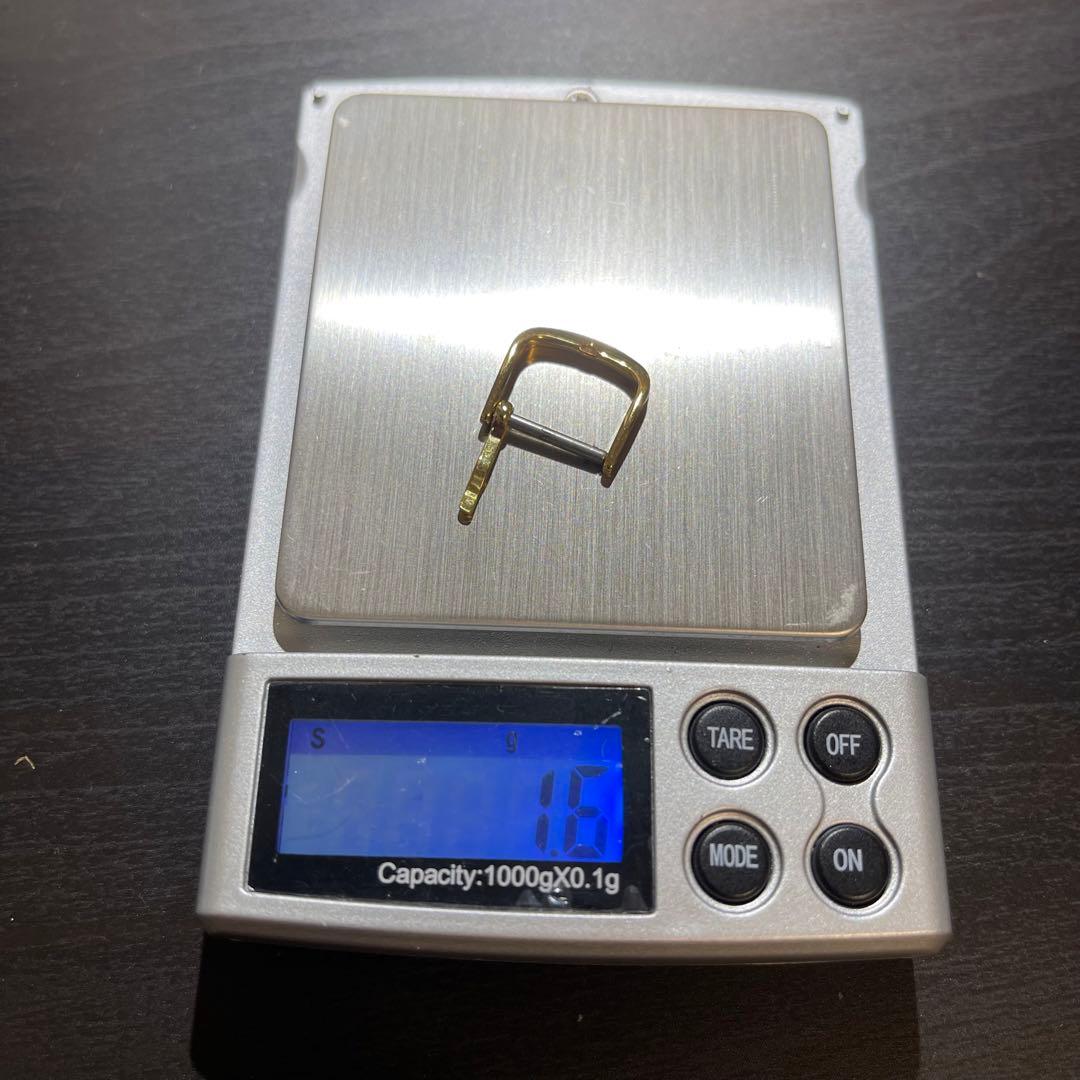 管34 ブランド不明　K18製　時計用　14ミリ幅　尾錠　750