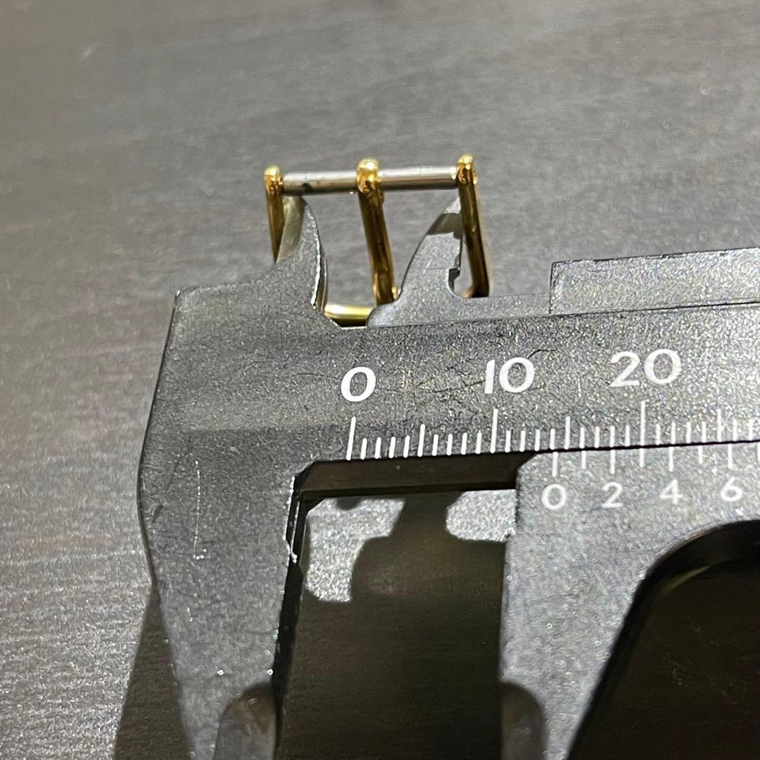 管34 ブランド不明　K18製　時計用　14ミリ幅　尾錠　750