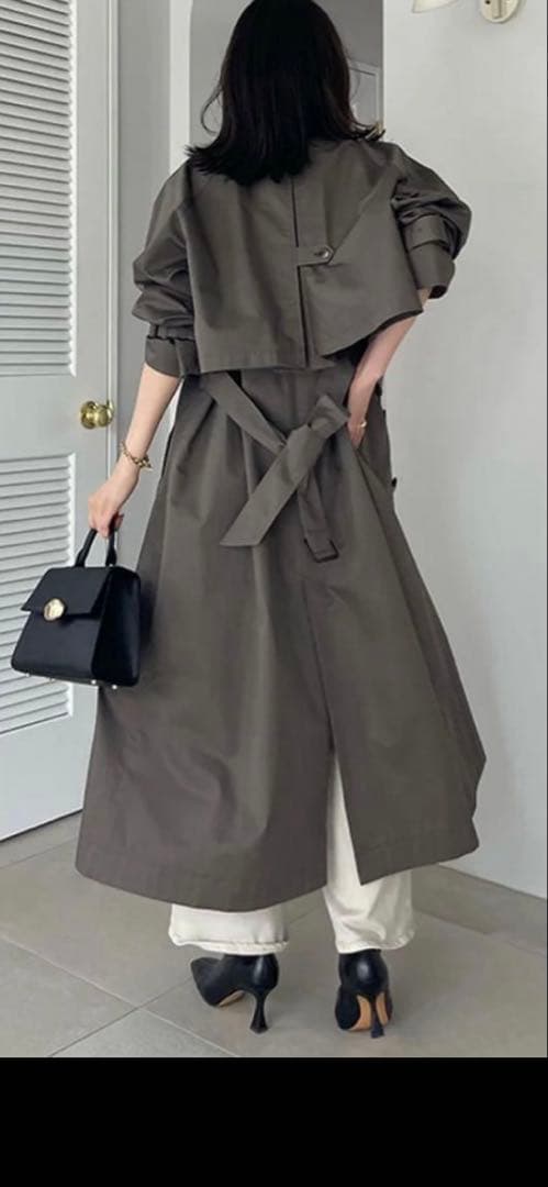 anuans 3wayトレンチコート（CHARCOALGREY）