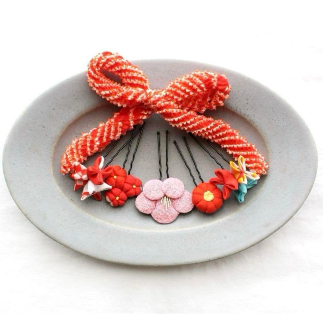 七五三（3歳）アンティーク着物セット一式　髪飾り