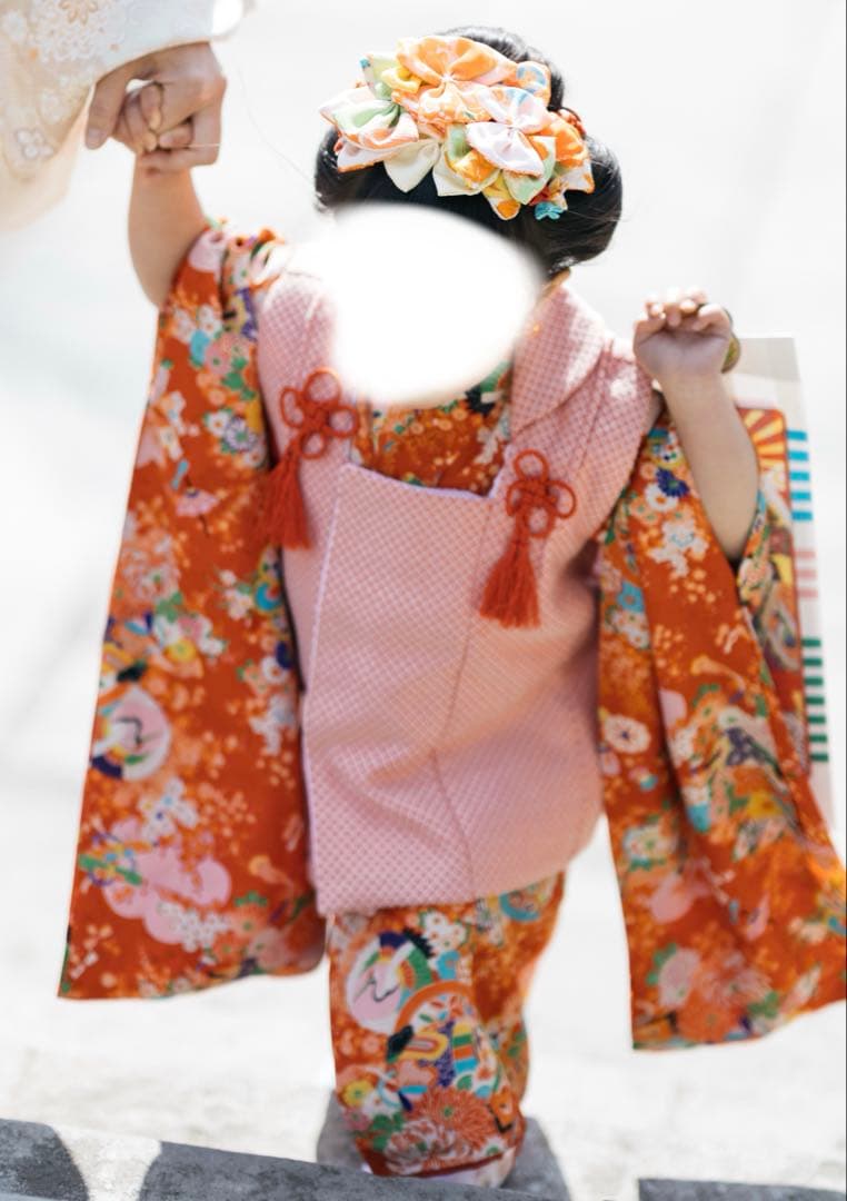 七五三（3歳）アンティーク着物セット一式　髪飾り