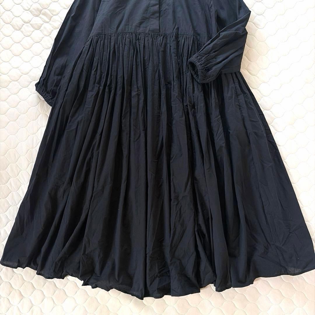 【美品】BEARDSLEY ギャザーワンピース　ブラックサイズ1