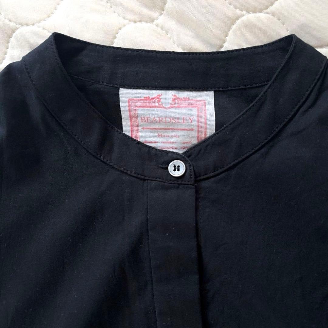 【美品】BEARDSLEY ギャザーワンピース　ブラックサイズ1