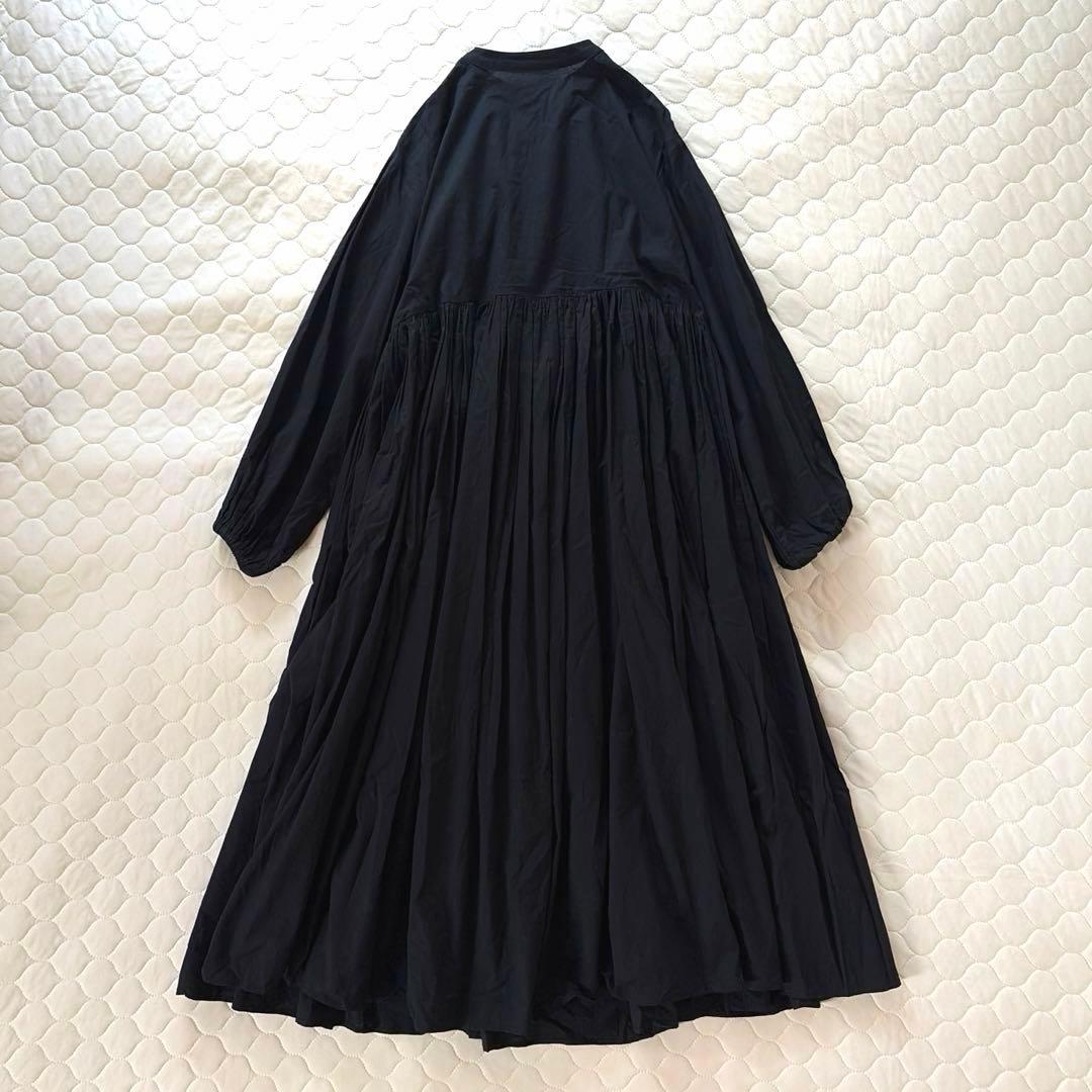 【美品】BEARDSLEY ギャザーワンピース　ブラックサイズ1