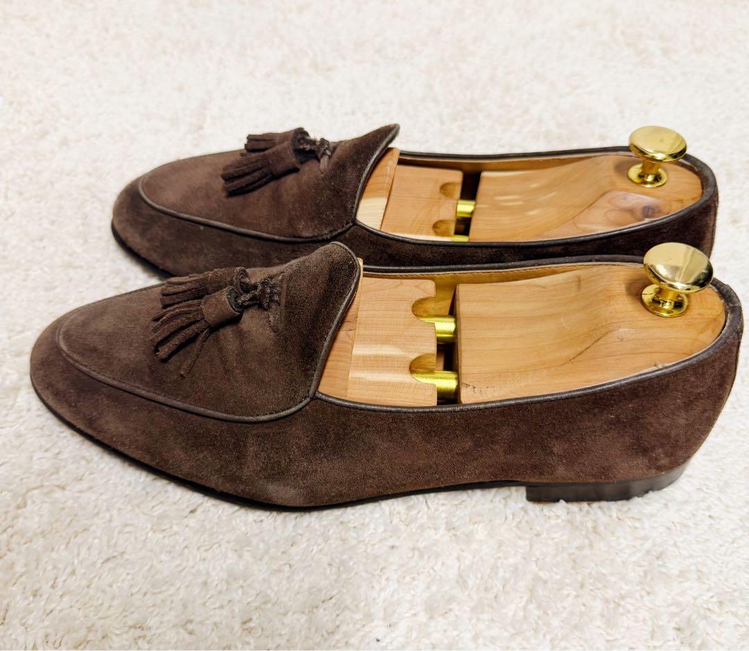 週末✨売り切り値下げ‼️Berwick スエードタッセルローファー ダークブラウン