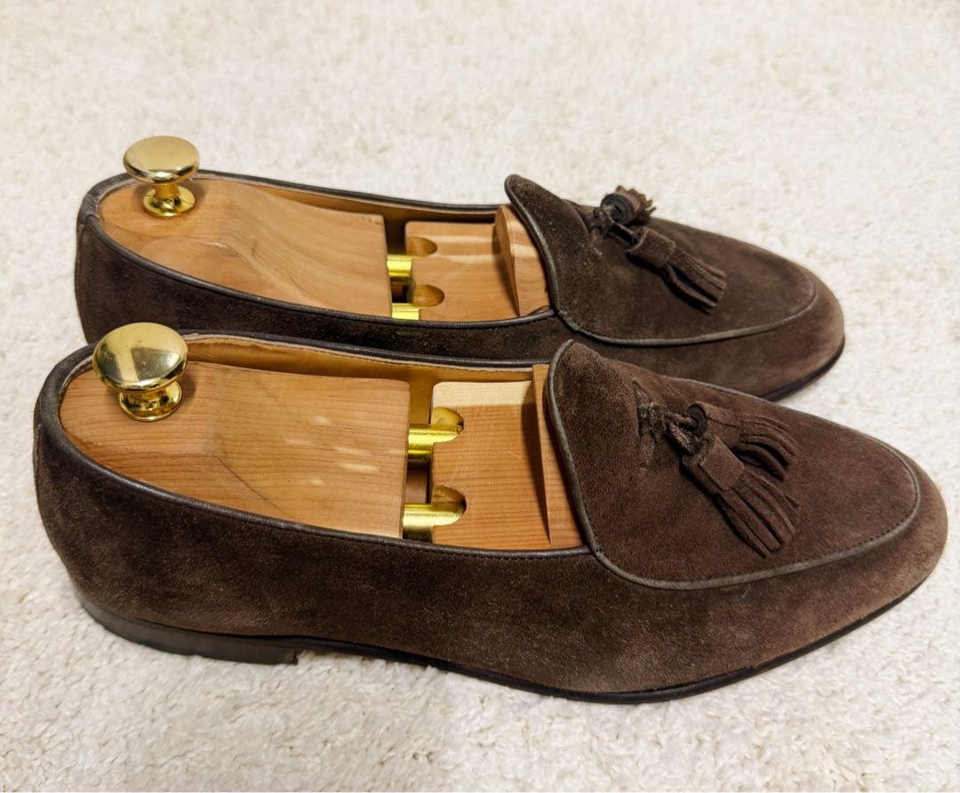週末✨売り切り値下げ‼️Berwick スエードタッセルローファー ダークブラウン