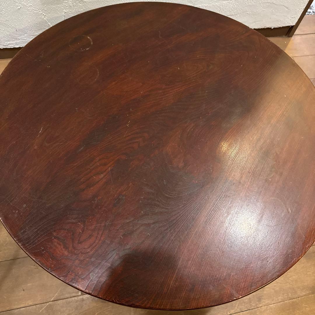 折り畳みちゃぶ台 欅材 昭和レトロ