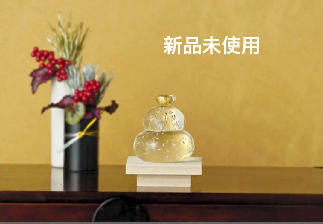 新品未使用　ガラス鏡餅
