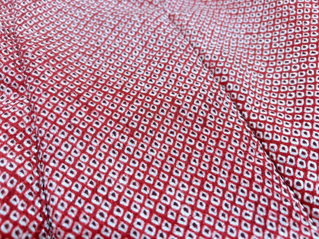 人気総絞り被布♡七五三　3歳　女の子　フルセット　赤　鶴