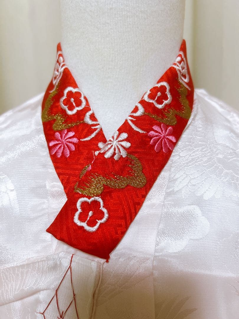 人気総絞り被布♡七五三　3歳　女の子　フルセット　赤　鶴