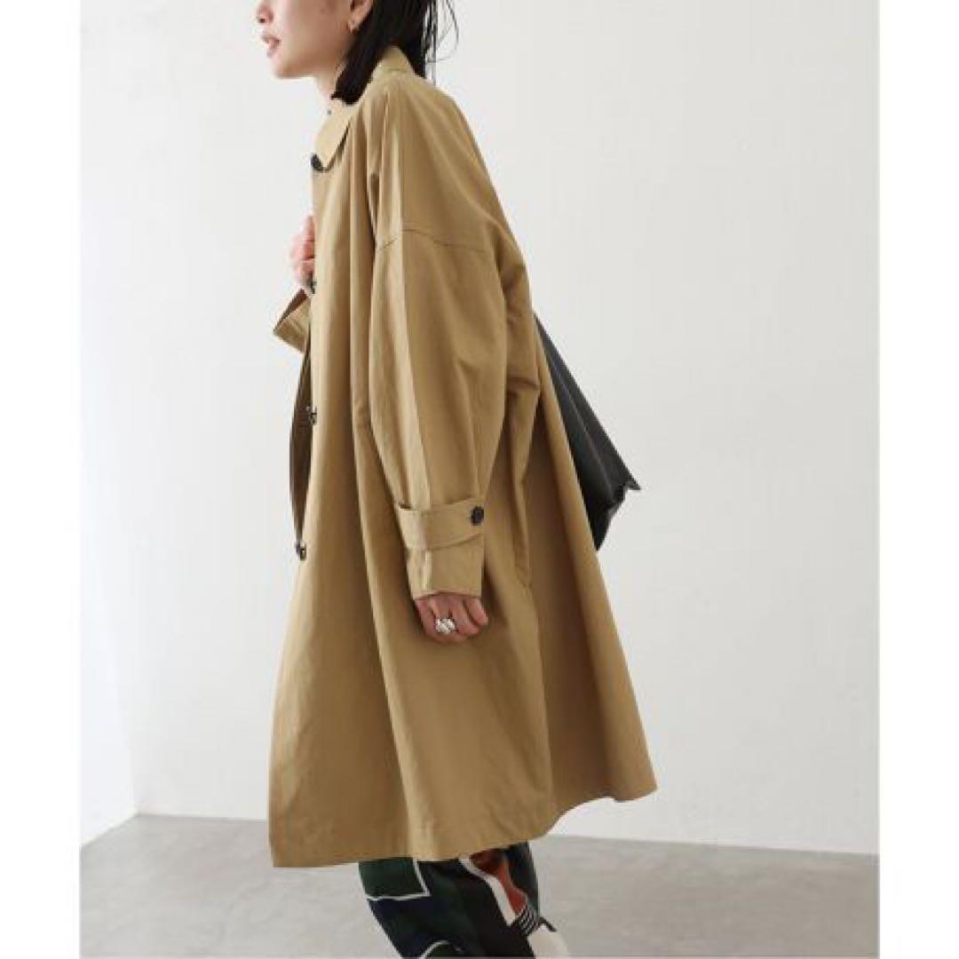 【美品】ステンカラーコート ハイカウントワイドステンカラーコート