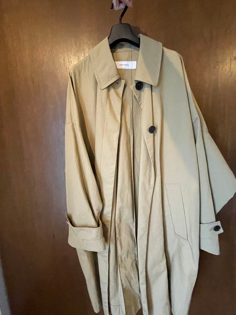 【美品】ステンカラーコート ハイカウントワイドステンカラーコート