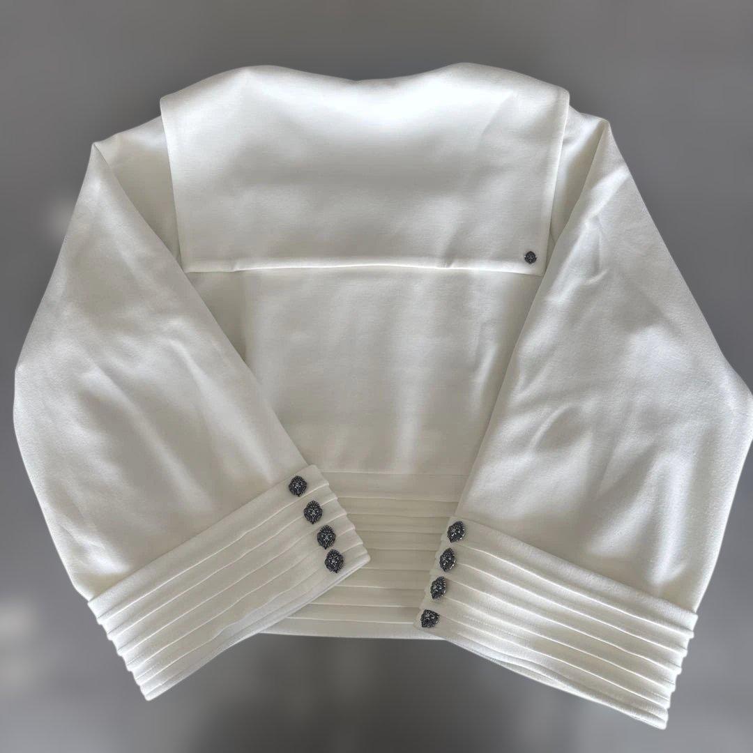 ヴァクトーVaqutauxフライトジャージ セーラーカットソー　ミルク