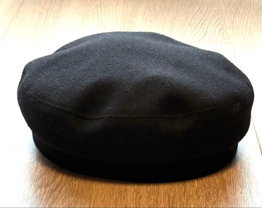 エルメス HERMES ブラックキャスケット ウール100% 美品 57cm
