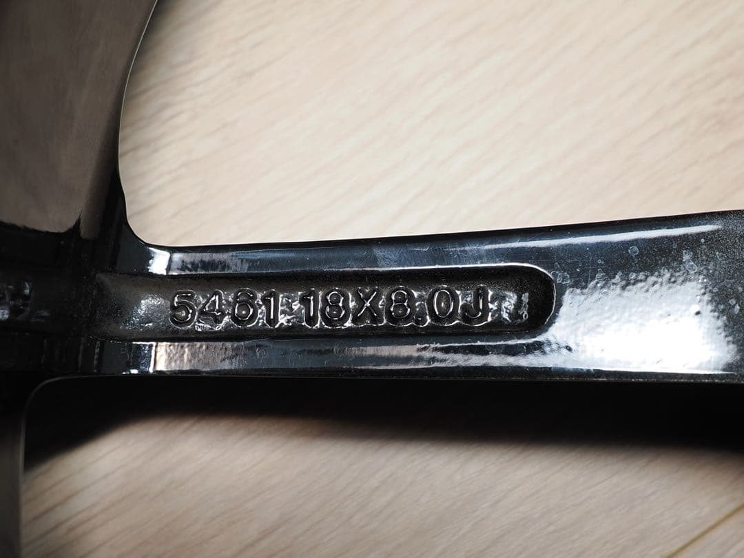 【美品】1/2 アルミホイール２本　１８インチ