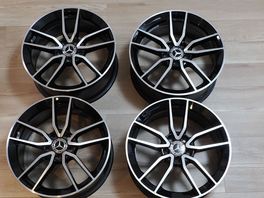 【美品】1/2 アルミホイール２本　１８インチ