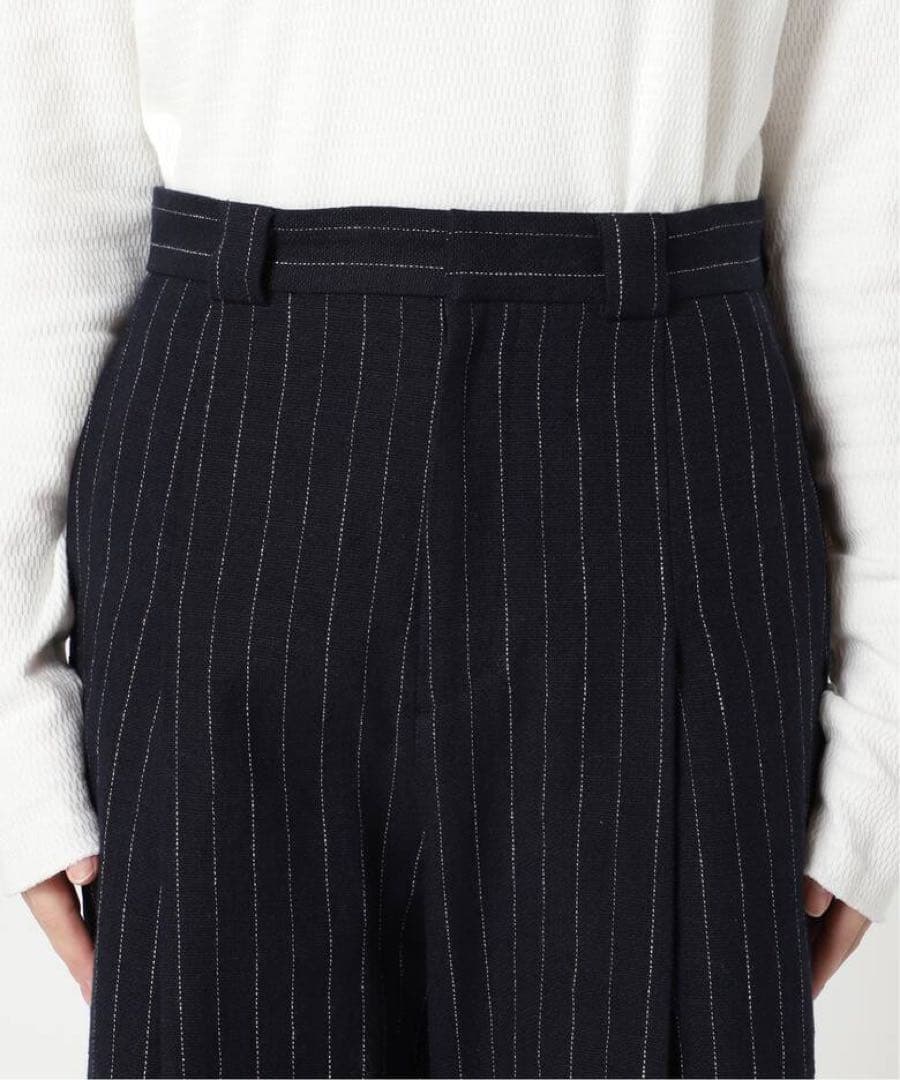 極美品 Plage プラージュOne Tuck Wide パンツ リネンコットン