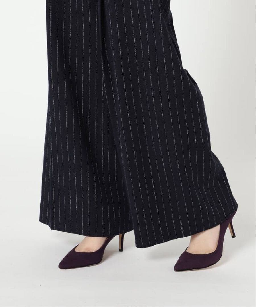 極美品 Plage プラージュOne Tuck Wide パンツ リネンコットン