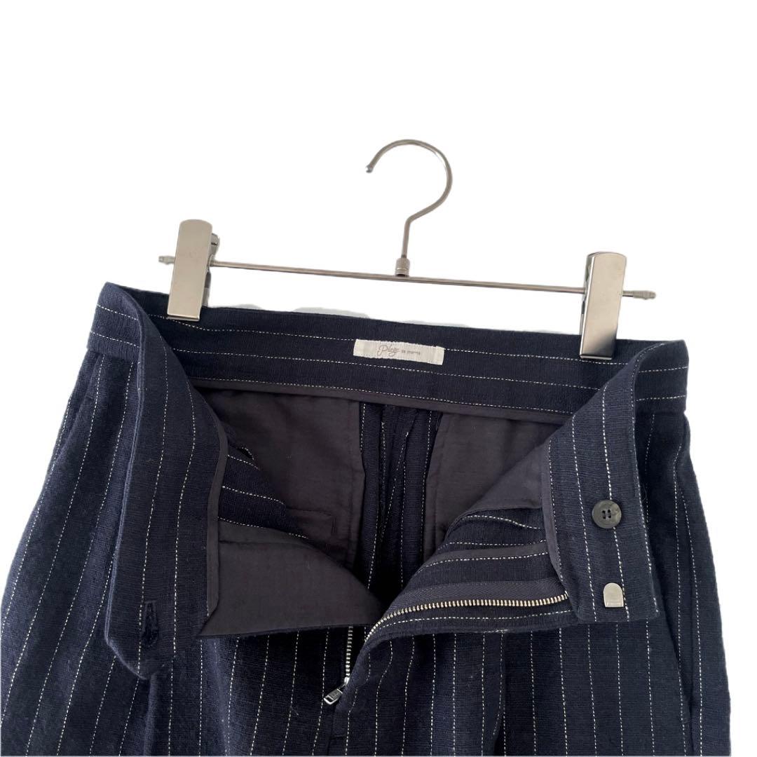 極美品 Plage プラージュOne Tuck Wide パンツ リネンコットン