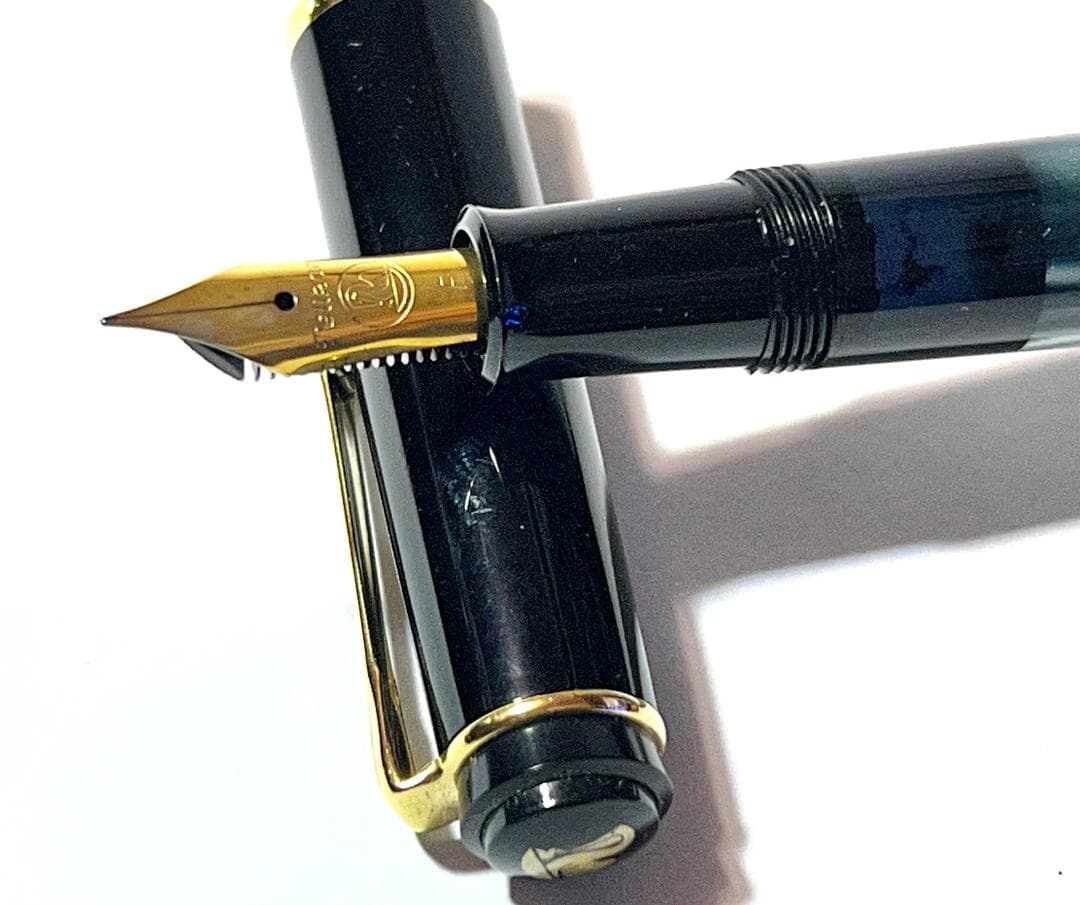 ペリカン万年筆 M200 マーブルグリーン Fニブ