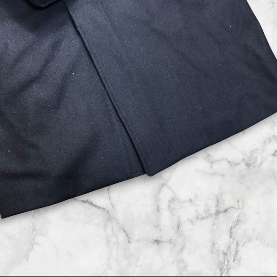 美品✨08sircus ゼロエイトサーカス メルトン フーデットコート ブラック