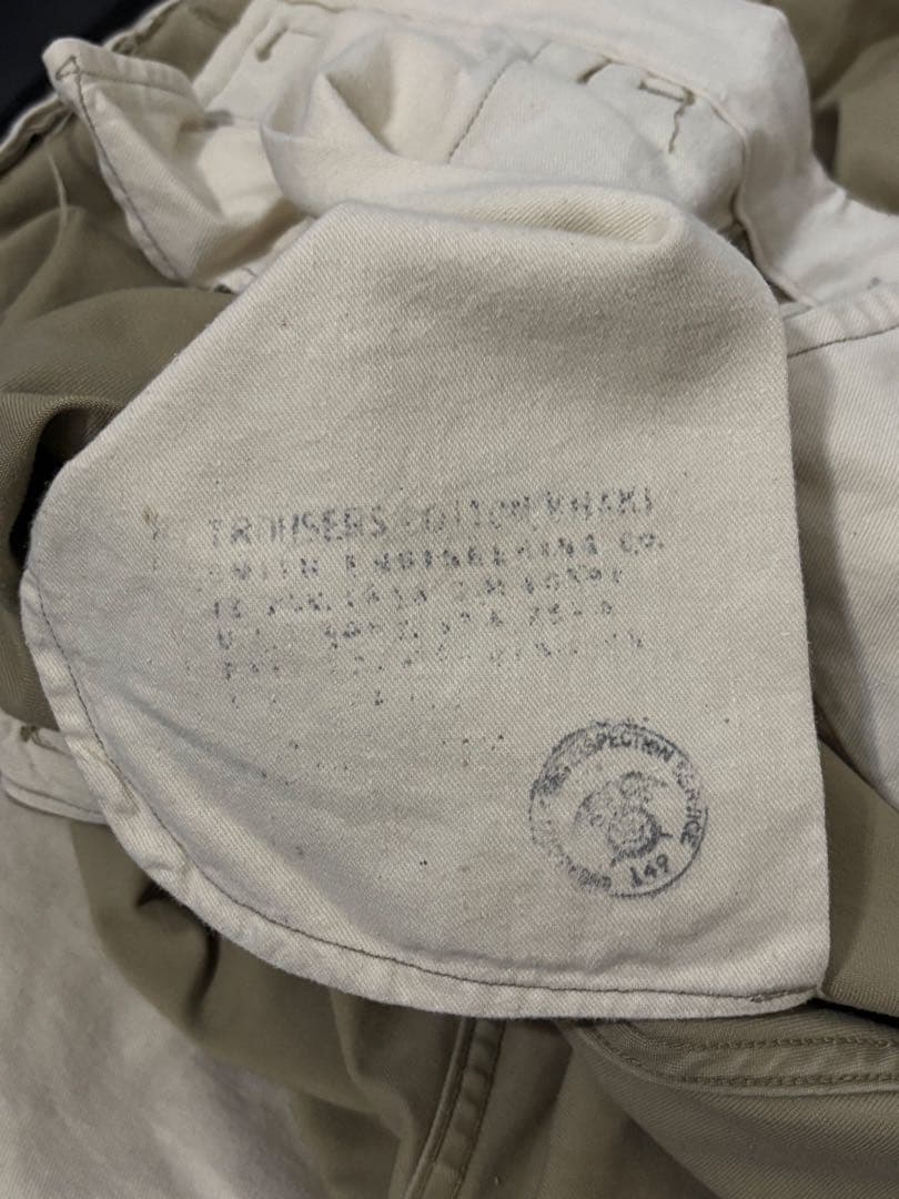 40s US ARMY 45カーキ チノ アーミーチノ 軍パン 軍チノ