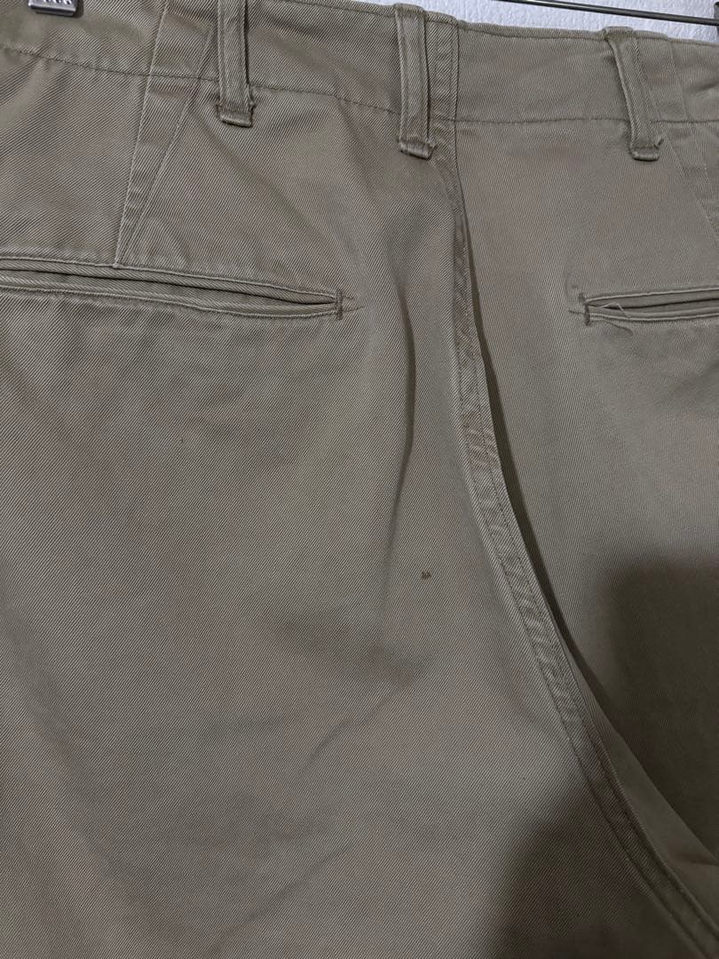 40s US ARMY 45カーキ チノ アーミーチノ 軍パン 軍チノ