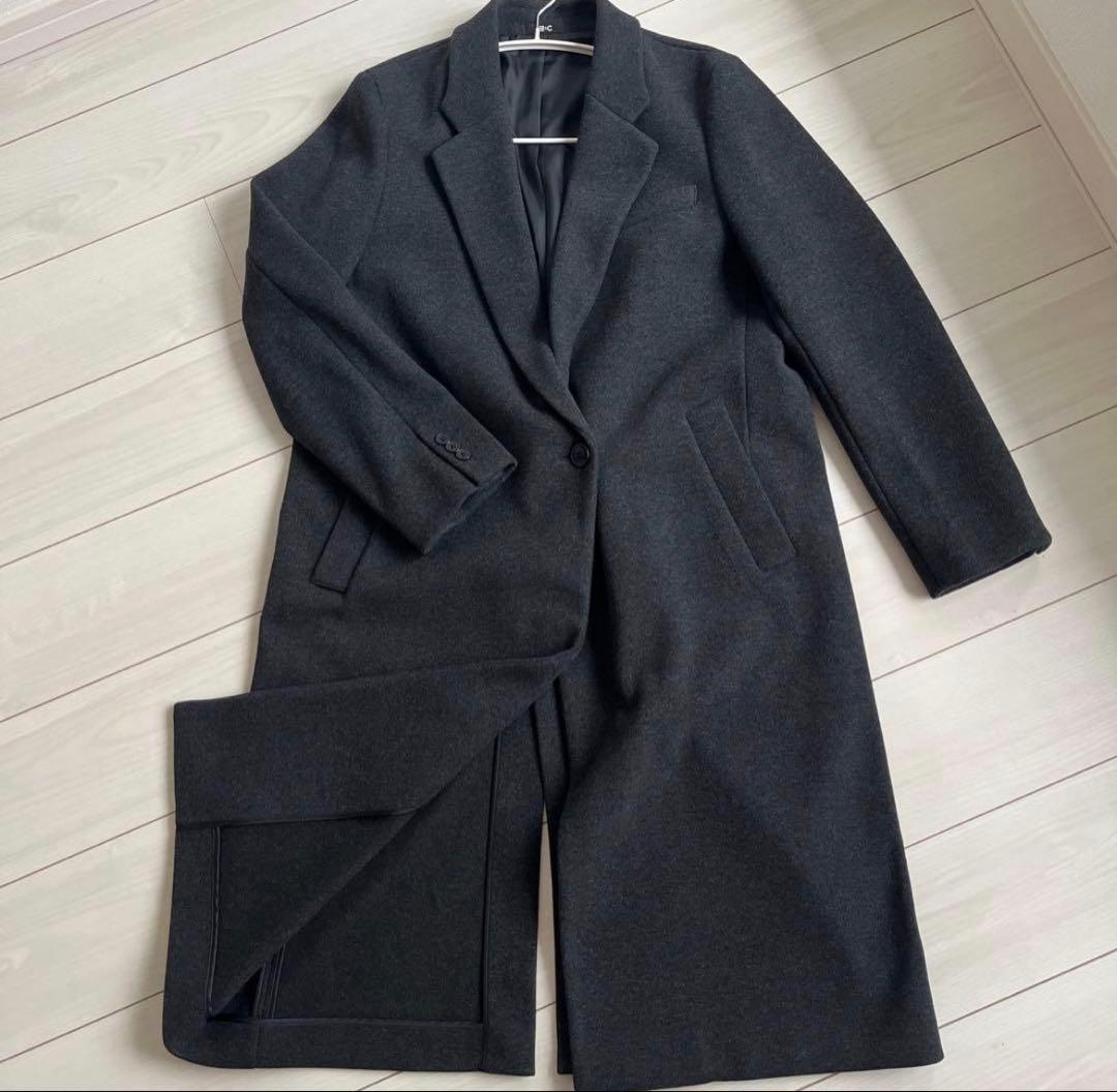 UNIQLO C ロングコート ダークグレー