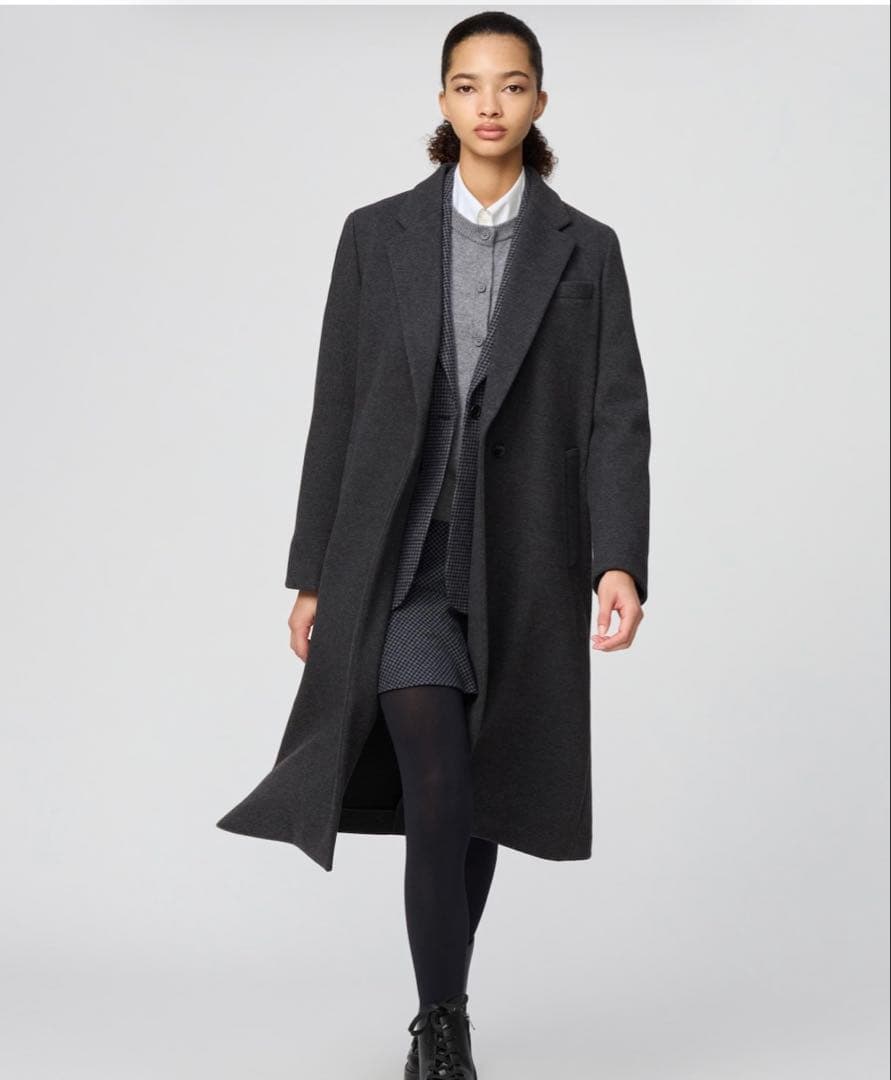 UNIQLO C ロングコート ダークグレー