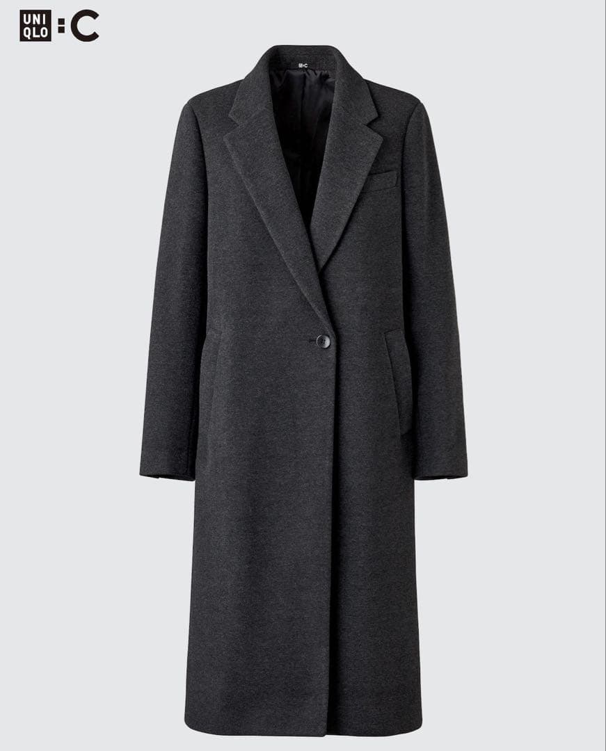 UNIQLO C ロングコート ダークグレー