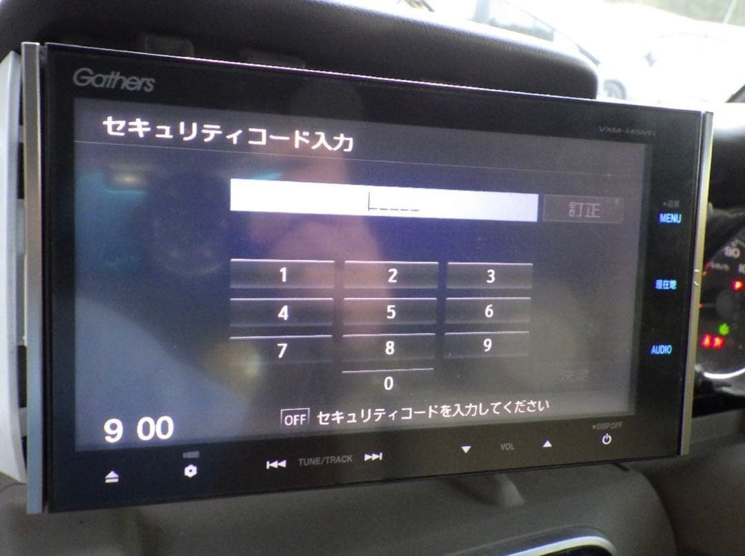 送料無料　VXM-145VFi ホンダ純正ナビ　Gathers セキュリティok