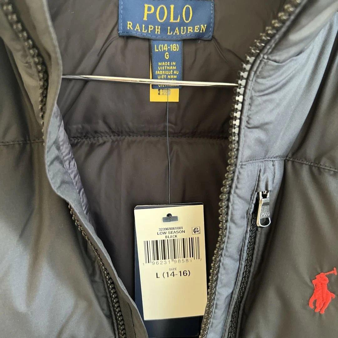新品　ラルフローレン　リップストップダウンジャケットLサイズ　ブラック160cm