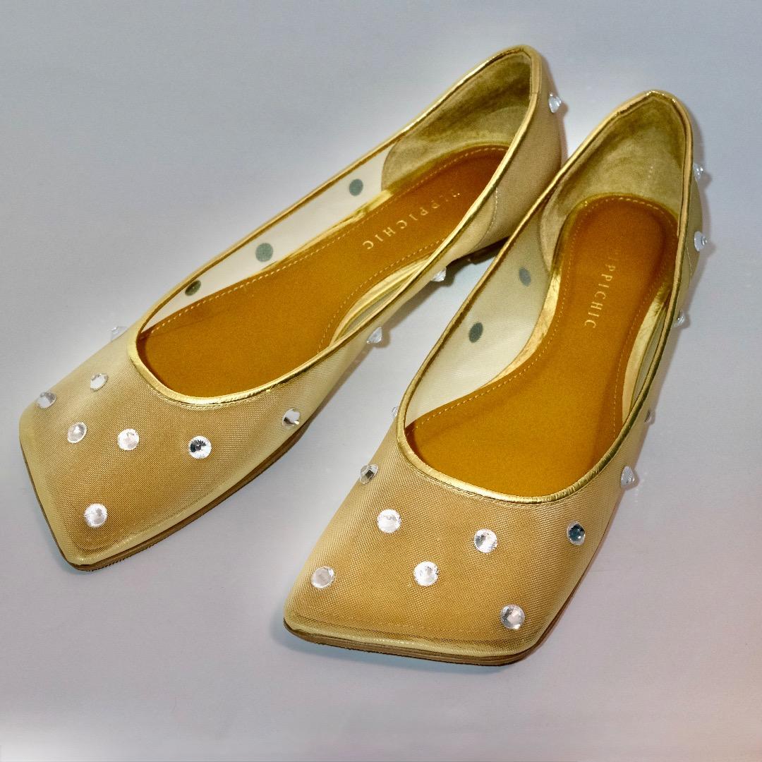 PIPPICHIC LINDA DIAMOND フラットシューズ 37.5 美品