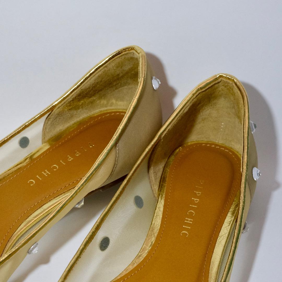 PIPPICHIC LINDA DIAMOND フラットシューズ 37.5 美品